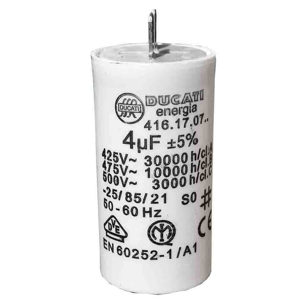 Inco Sintex 45T 4 uf capacitor from a Riello RDB3  oil burner RDB 