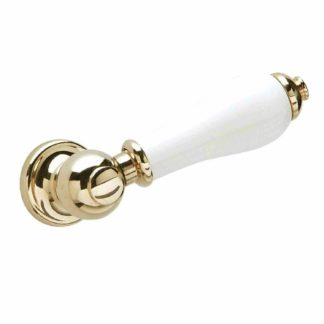 Heritage Gold Plated & White Porcelain Vintage Cistern Lever CPA00 (1)