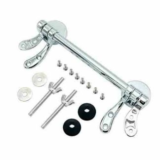 Heritage Replacement Wooden WC Seat Bar Hinge Set only in Chrome (1)