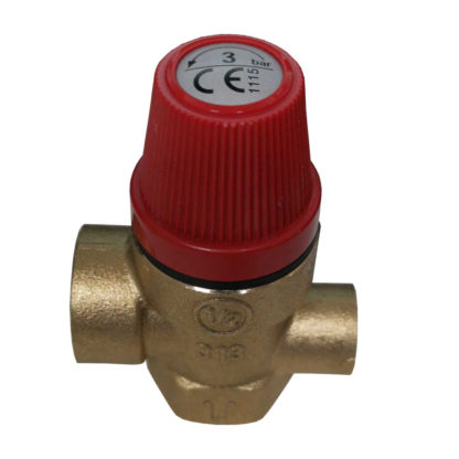Altecnic 313430 Female x Female Thread 3 Bar Safety Relief Valve Complete With Gauge 1/2inch Photo