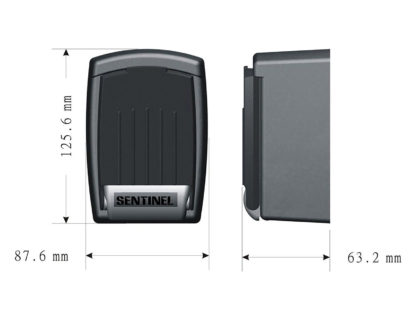 Sentinel Push Button Key Safe 12pk Dimensions Image