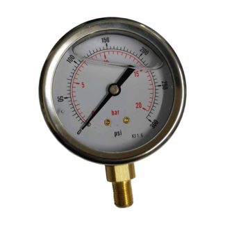 Pressure Gauge 63mm R1/8 D50 0-300 Bar/Psi