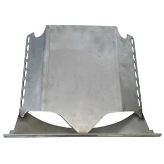 Firebird Stove Stainless Steel Bottom Baffle, 16" Front Photo