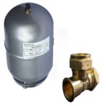 ATC 2 Litre Expansion Tank With 22mm CxCxF Tee Front Photo