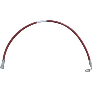 EOGB Ruby Red Durable Flexible Oil Hose, 1/4" M90° x 3/8" F, 890mm Front Photo
